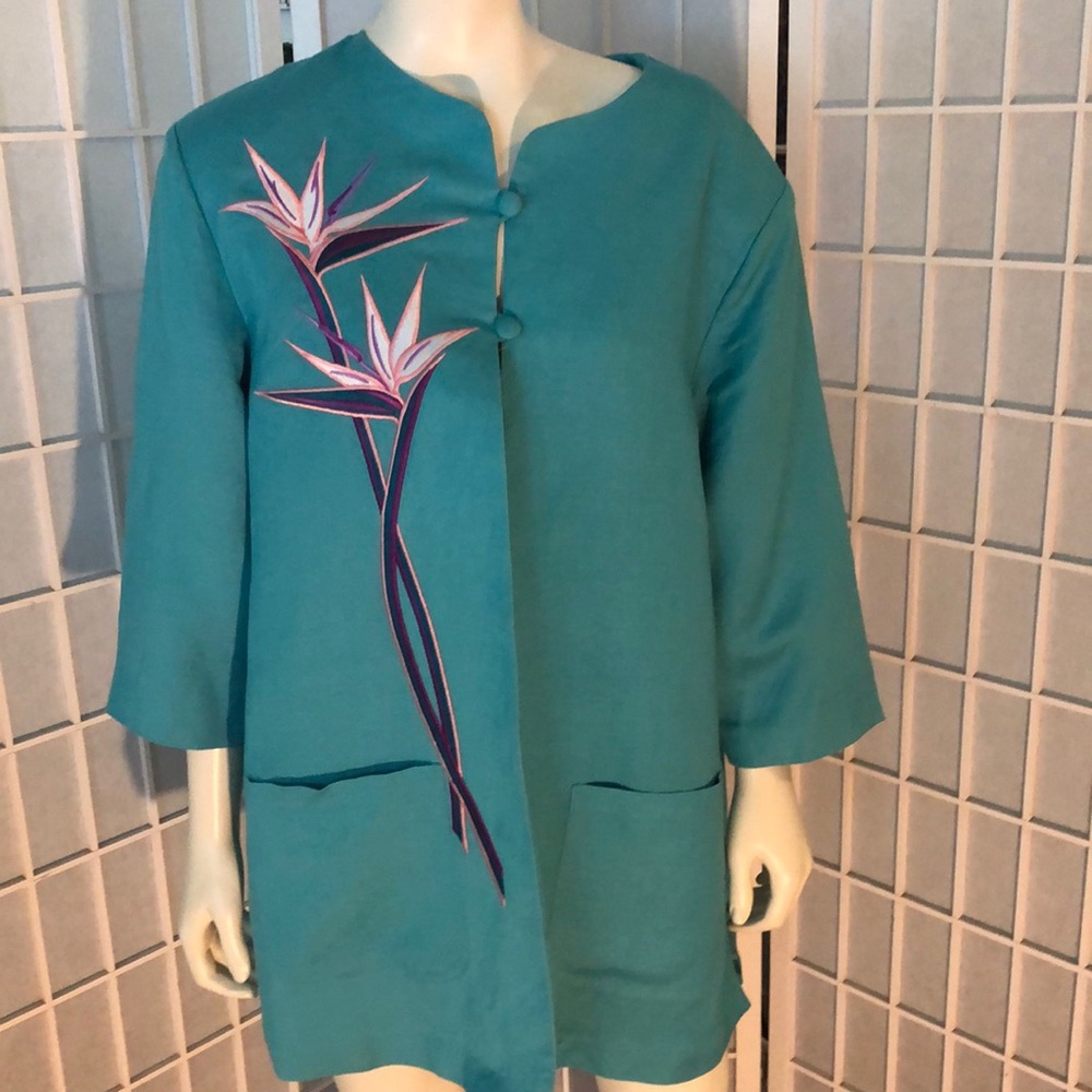 Vintage Bob Mackie Wearable Art Jacket sz L